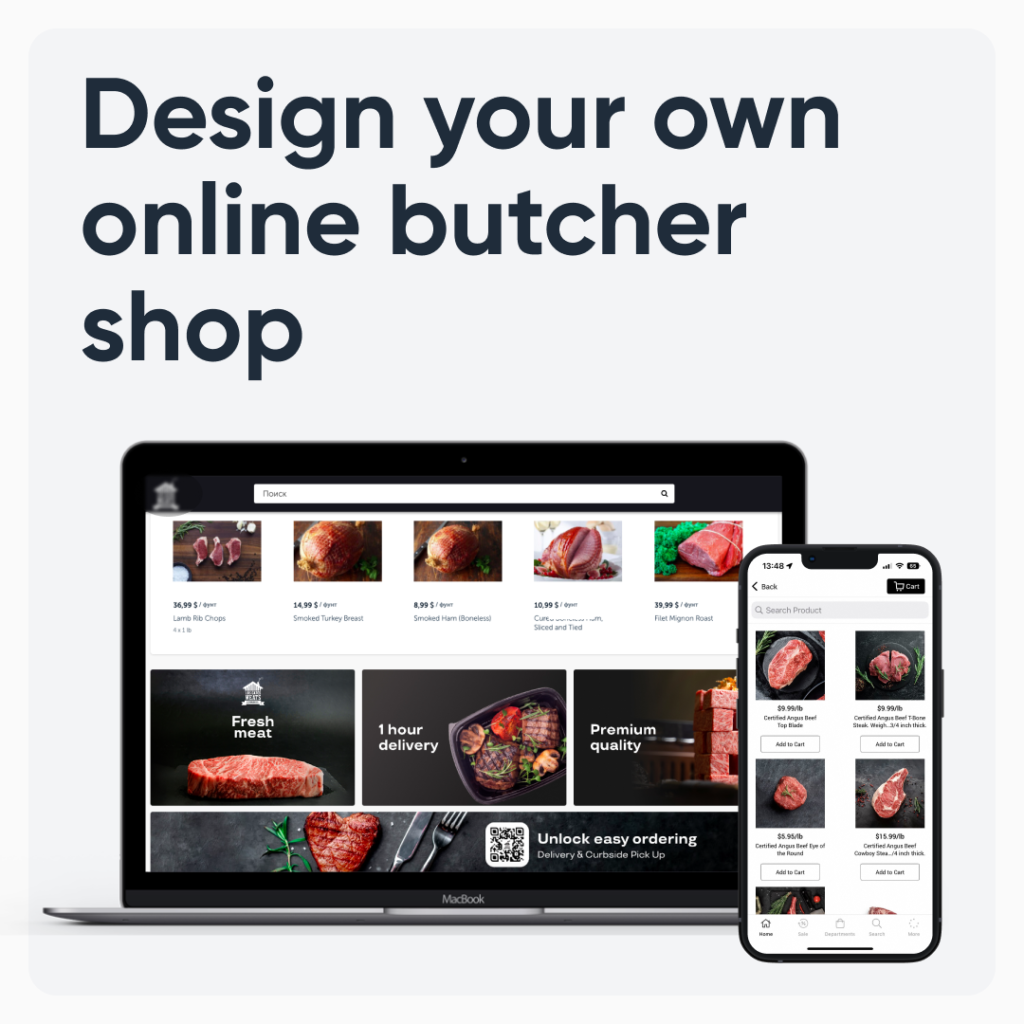 Design your own online butcher shop